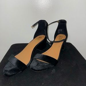 Velvet brash heels